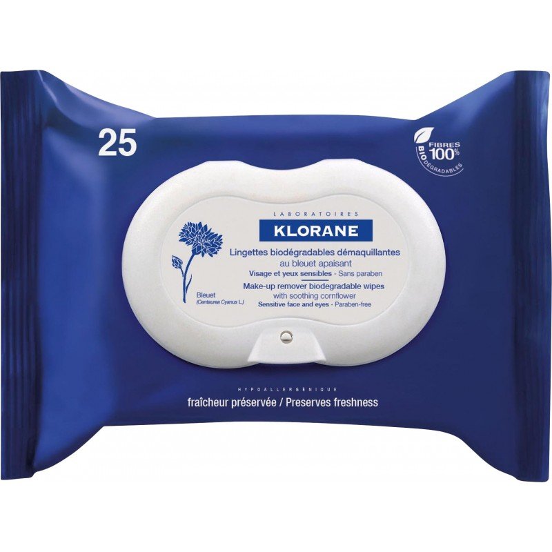 Klorane lingette demaquillante 25