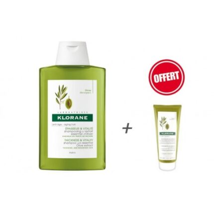 Klorane Shampooing d'oliver 200ml+Klorane baume apres Shampooing 50ml pack