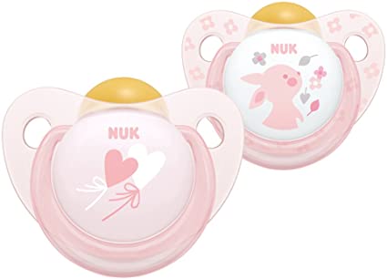 Nuk 2 Sucettes Baby Rose 6-18m 10736159