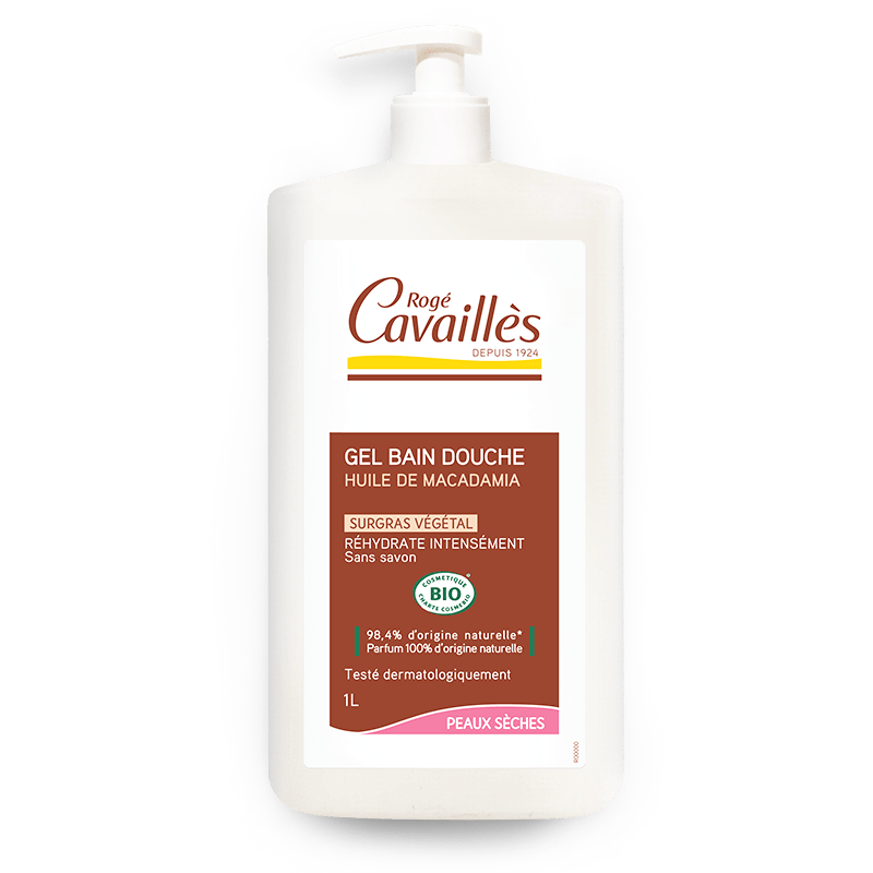 Roge Cavailles Gel Bain douche Huile de Macadamia 400ml