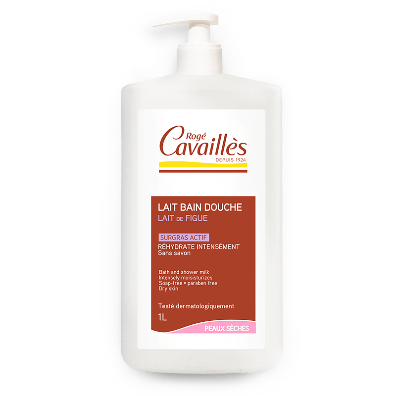 Roge Cavailles lait bain & douche Lait de Figue 1L