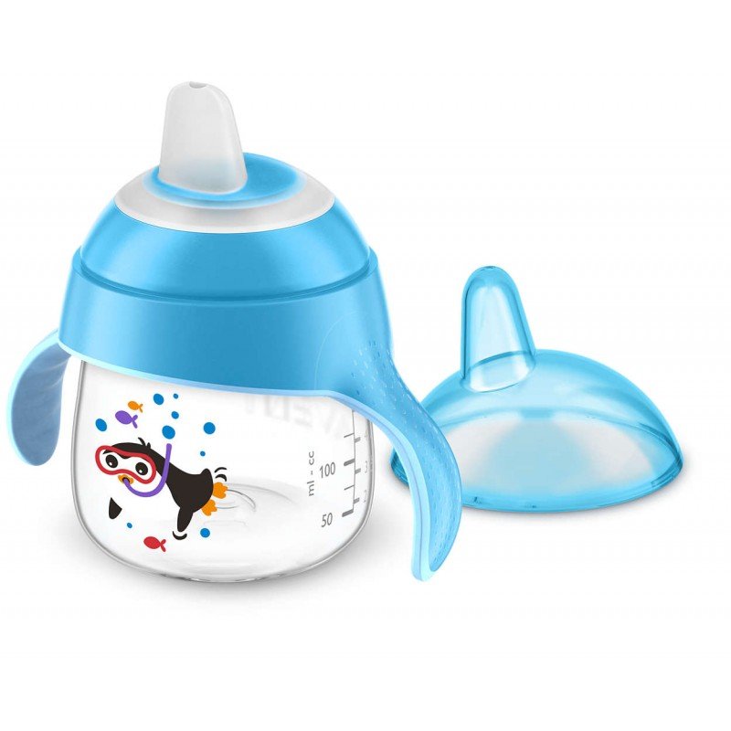 avent tasse pingouin 200ML 6M+ scf751-05 Bleu